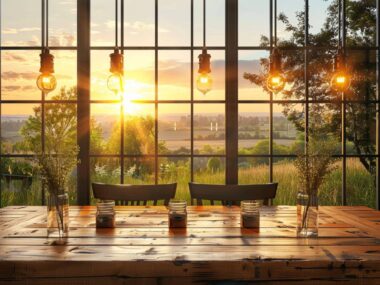 Jakie lampy wiszące najlepiej sprawdzą się w jadalniach z dużymi oknami