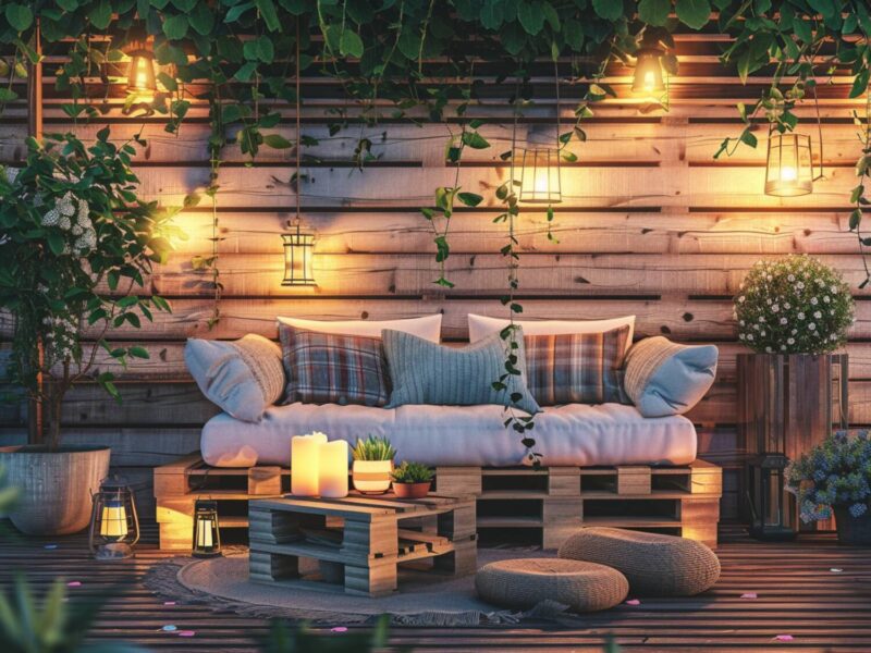 Jak urządzić przestrzeń outdoorową w stylu skandynawskim z recyklingowanych materiałów