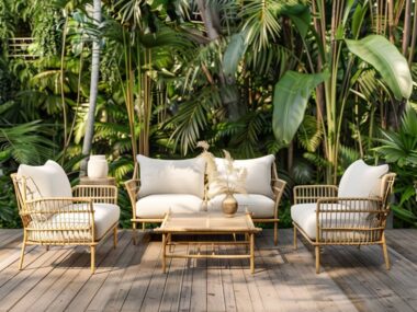 Najlepsze krzesła outdoorowe w stylu eco-friendly z elementami aluminium