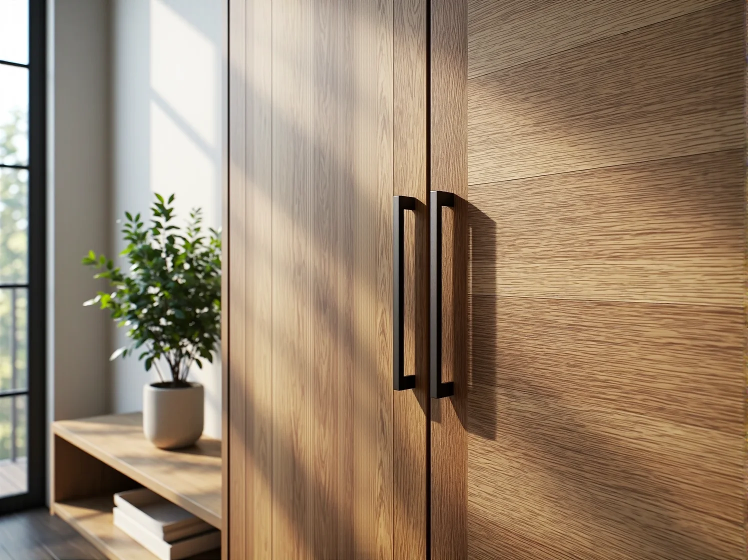 Zbliżenie na słoje drewna – jednego z najtrwalszych materiałów na meble.