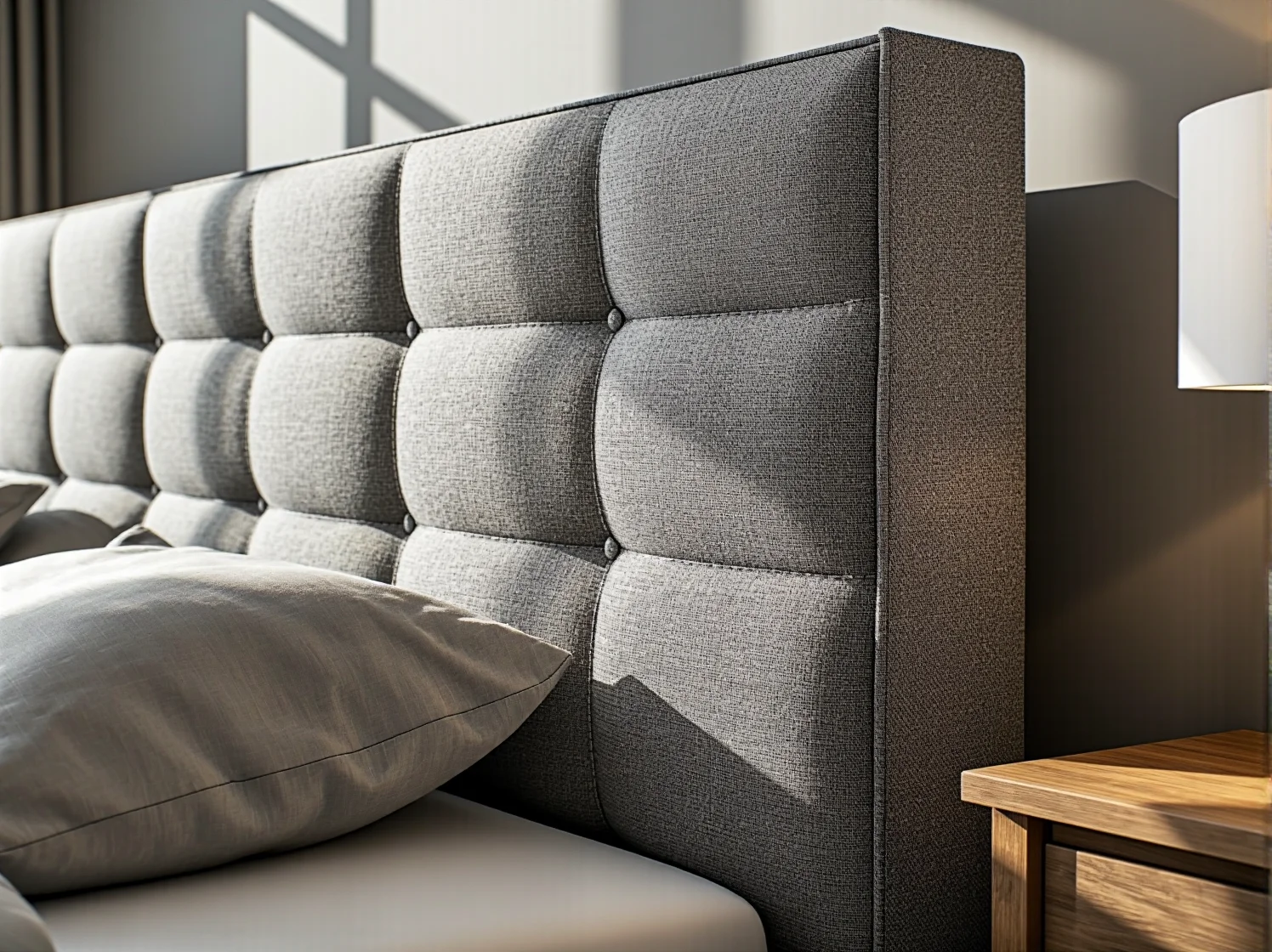 Dzieci bawiące się na łóżku kontynentalnym z tkaniną hydrofobową odporną na plamy.