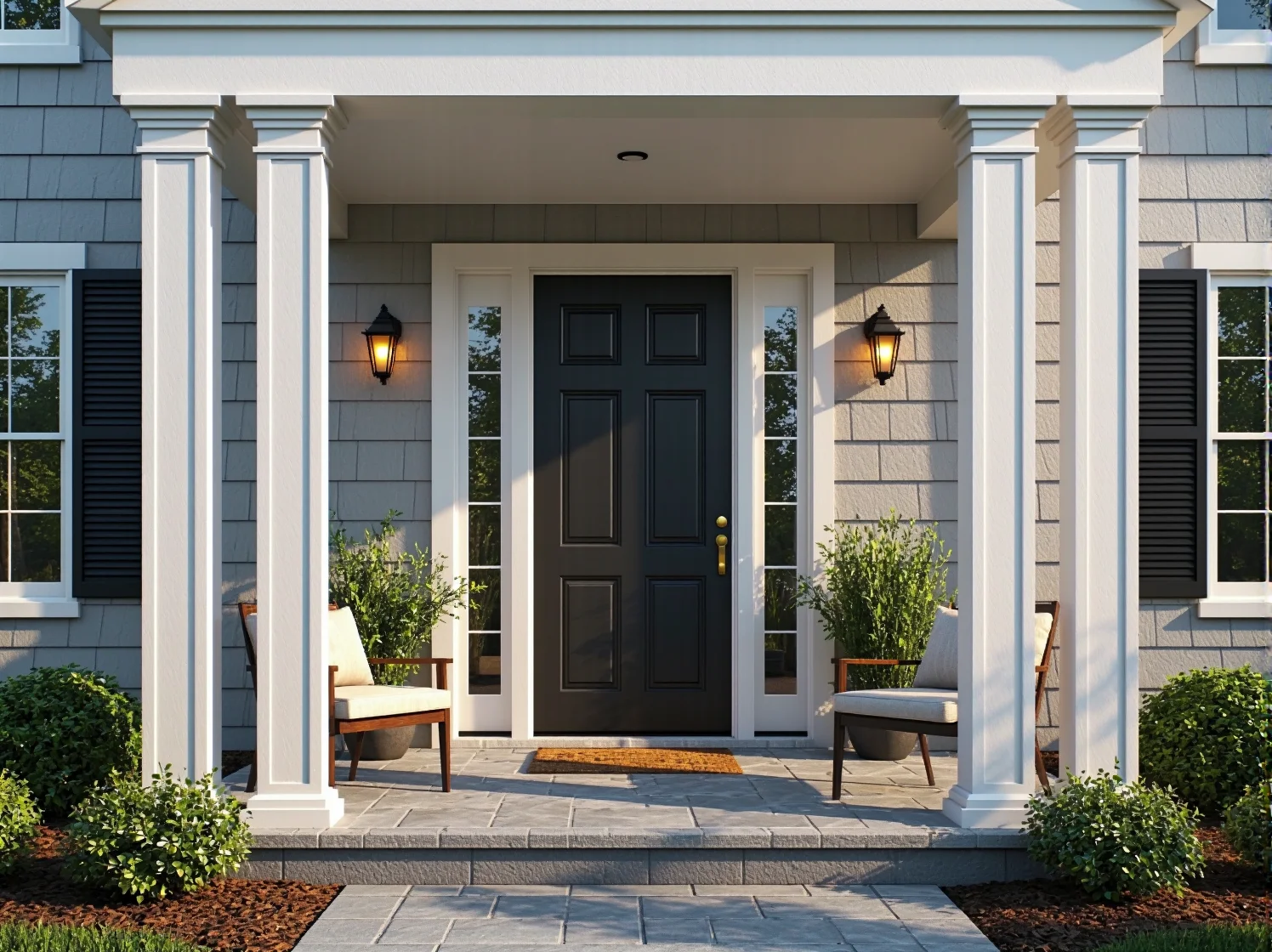 Dekoracyjna lampa ogrodowa z mosiądzu nawiązująca do stylu kolonialnego