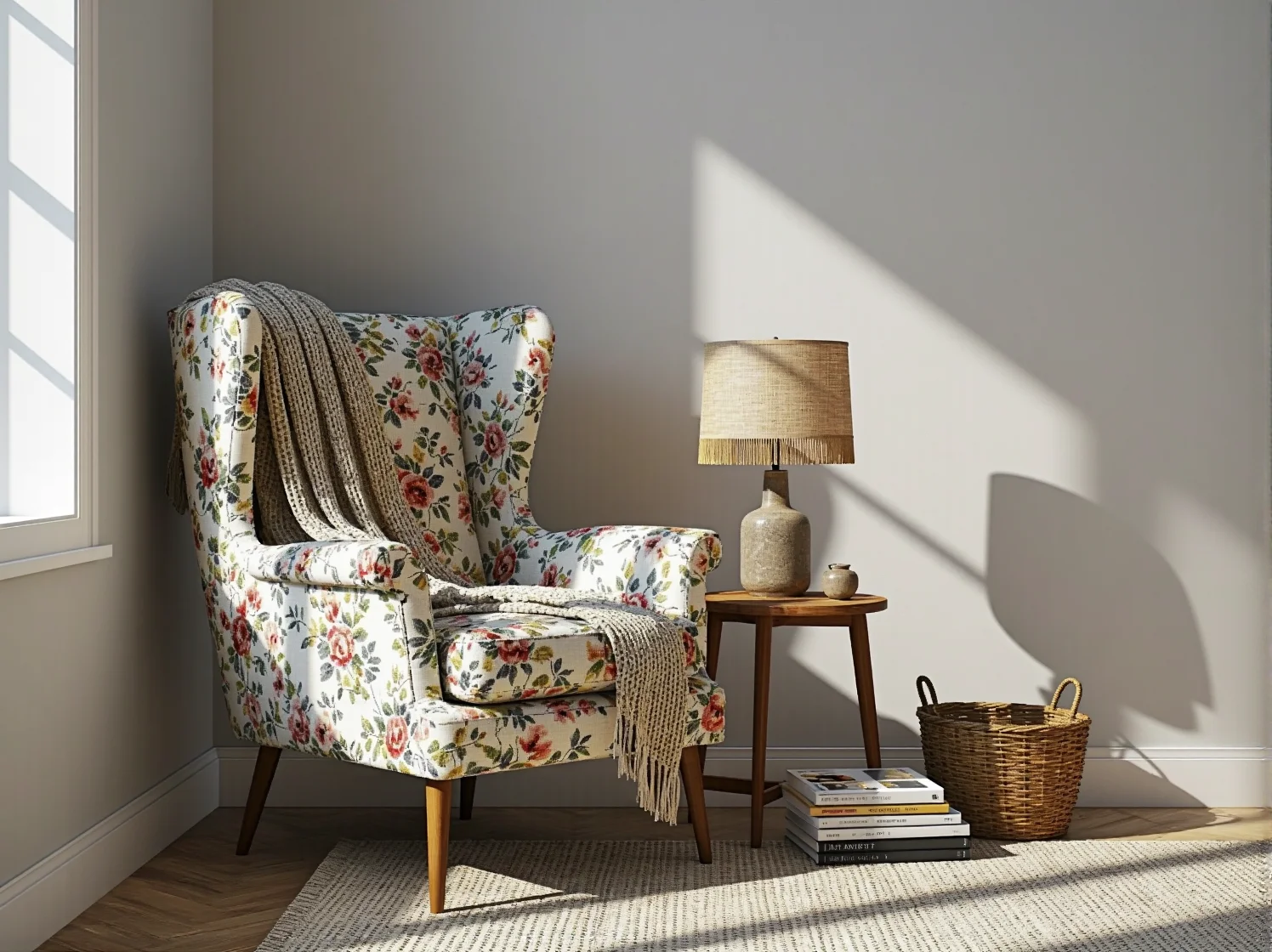 Kolorowa narzuta patchworkowa na łóżku jako kluczowy element tekstyliów vintage.