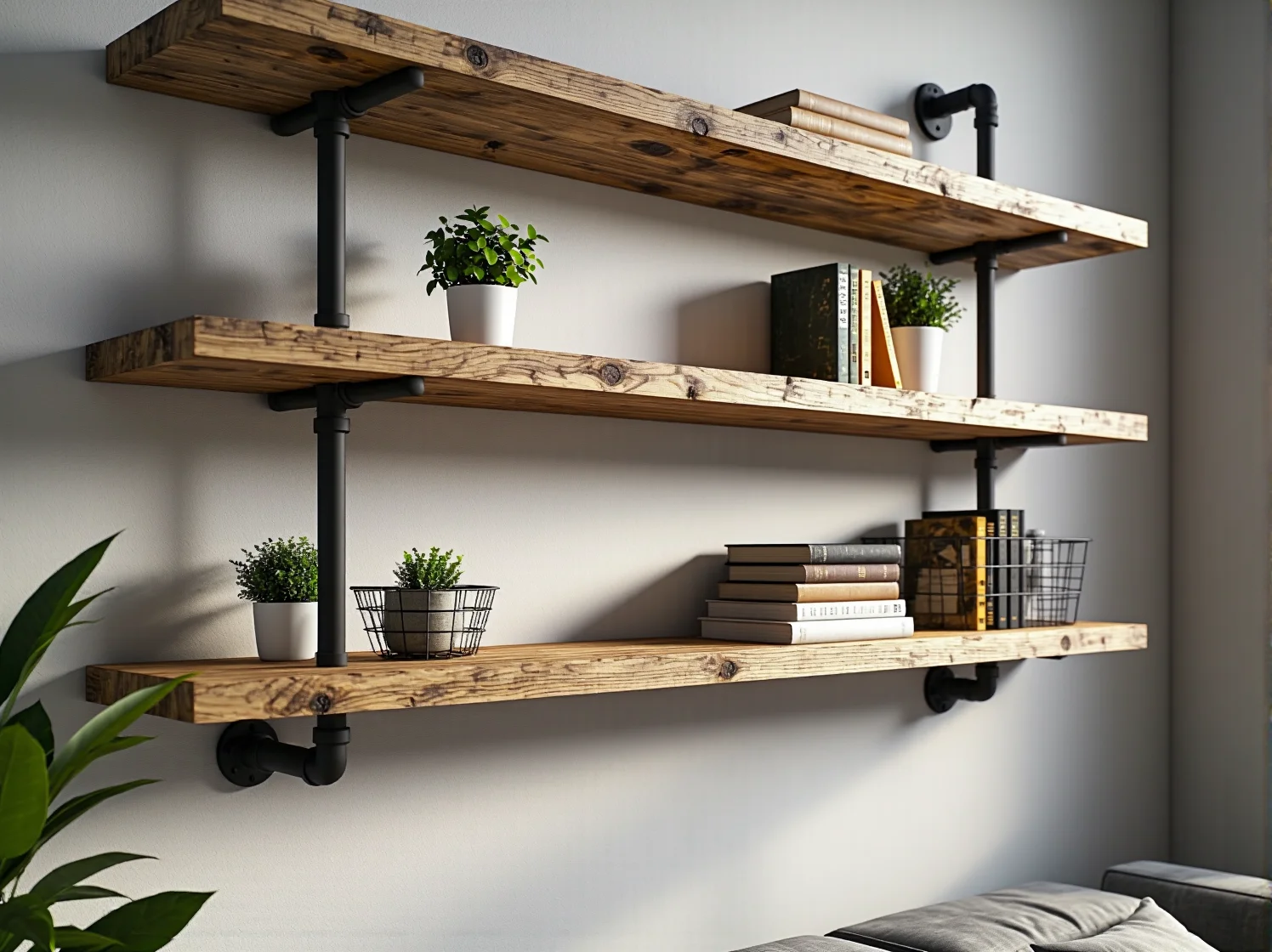 Poradnik: Jak zrobić półkę ścienną z elementami industrialnymi? - ilustracja 2