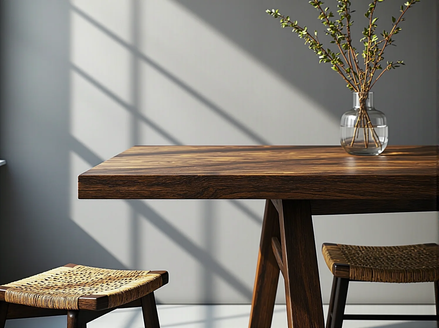 Elegancki wysoki stół barowy w salonie - trendy i funkcjonalne rozwiązania na 2025 rok.